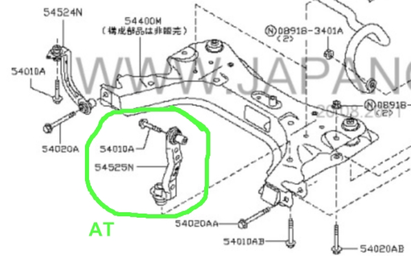 54525-BC01A для Note с автоматом 54525-BC01A